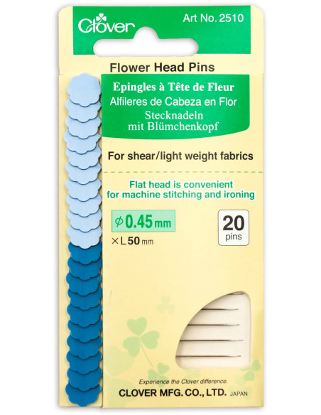 Spilli con testa fine a forma di fiore Clover