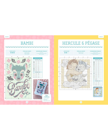 Libro punto croce Disney