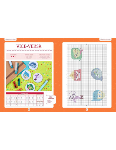 Libro punto croce Disney