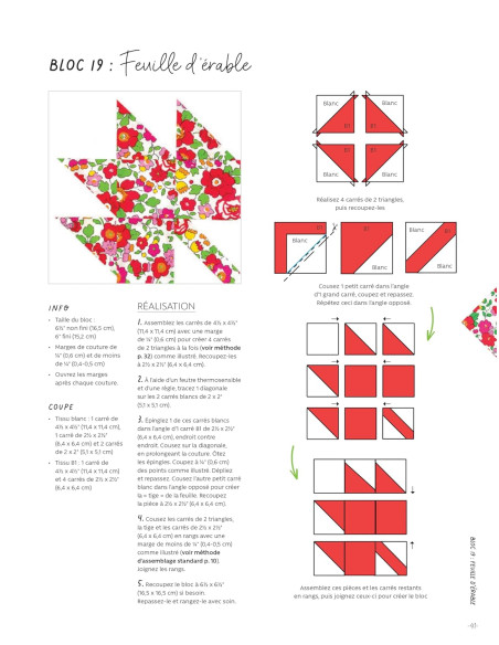Libro 1 quilt, 100 blocchi - Alice nel paese delle meraviglie