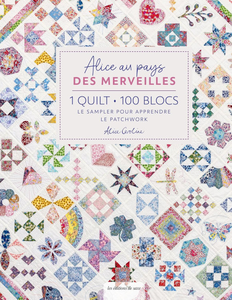 Libro 1 quilt, 100 blocchi - Alice nel paese delle meraviglie