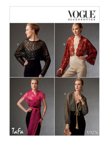 Modello di boleri e mini mantella - Vogue 9276