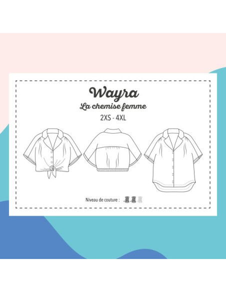 Modello di camicia Wayra - Modelli Marmaï