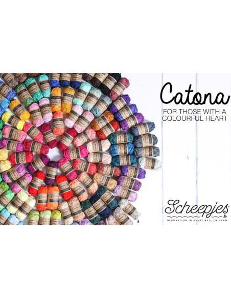 Confezione di 109 mini gomitoli Scheepjes Catona Colour Pack