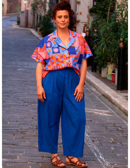 Modello di pantaloni, wide leg o barrel Inti - Marmaï Patterns
