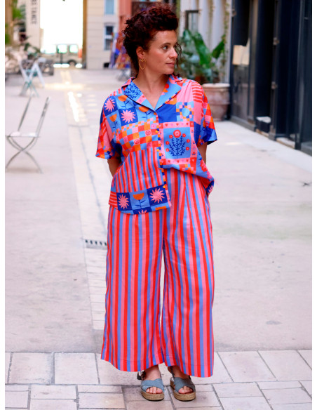 Modello di pantaloni, wide leg o barrel Inti - Marmaï Patterns