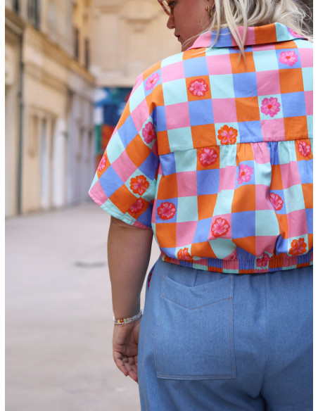 Modello di pantaloni, wide leg o barrel Inti - Marmaï Patterns