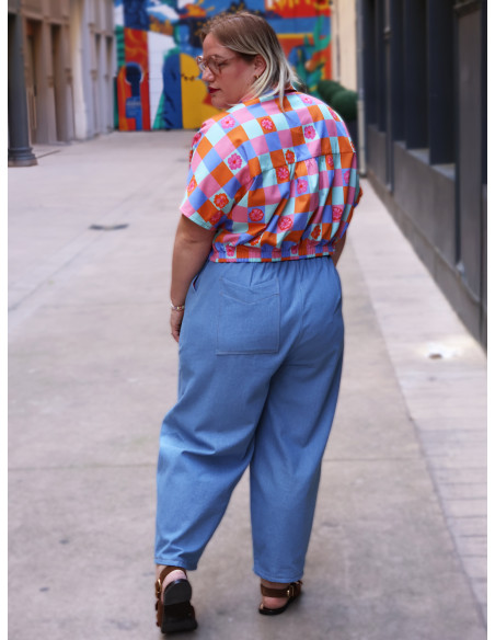 Modello di pantaloni, wide leg o barrel Inti - Marmaï Patterns