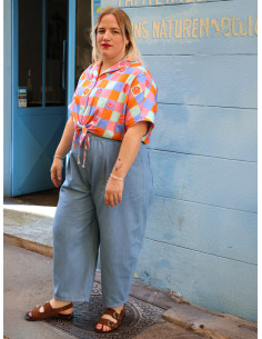 Modello di pantaloni, wide leg o barrel Inti - Marmaï Patterns 2