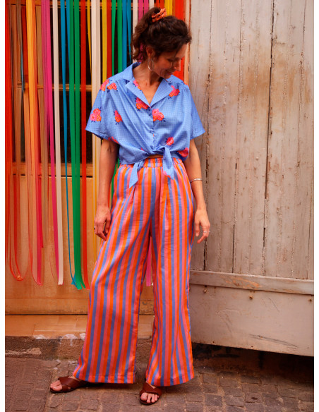 Modello di pantaloni, wide leg o barrel Inti - Marmaï Patterns
