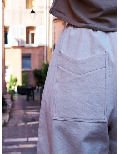 Modello di pantaloni, wide leg o barrel Inti - Marmaï Patterns