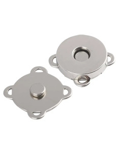 Bottoni a pressione magnetici da cucire 18 mm - Argento
