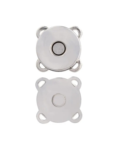 Bottoni a pressione magnetici da cucire 19 mm - Argento