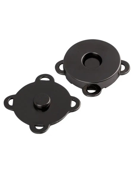 Bottoni a pressione magnetici da cucire 19 mm - Nero