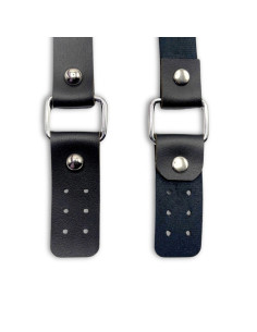 Cinghie per borsa con fibbia in similpelle - Nero 2