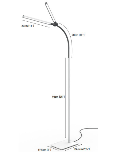 Lampada da terra Daylight DuoPro