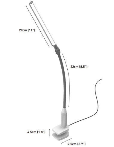 Lampada con morsetto UnoPro Daylight
