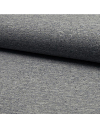 Tessuto felpato misto - Grigio blu
