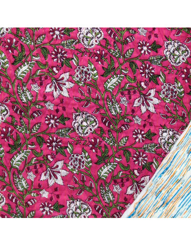Tessuto di cotone trapuntato indiano - Darshan