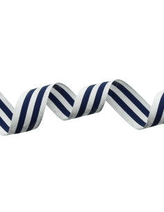 Strisce di gallone in metallo - Blu marino e argento