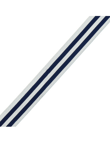 Strisce di gallone in metallo - Blu marino e argento