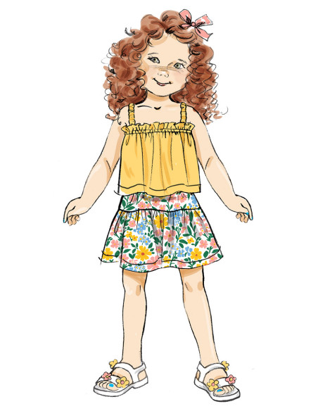 Modello di top e gonne - Butterick 7050