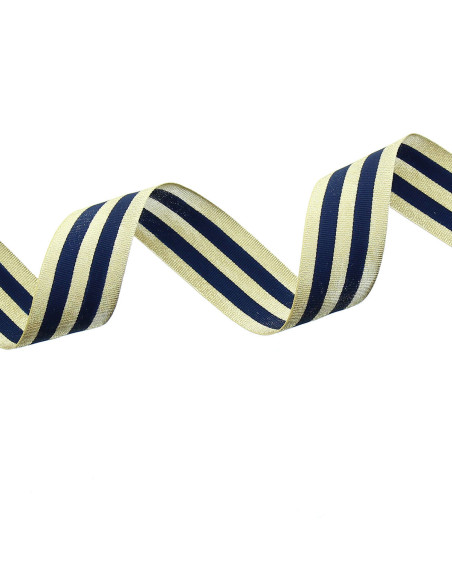 Strisce di gallone in metallo - Blu marino e oro