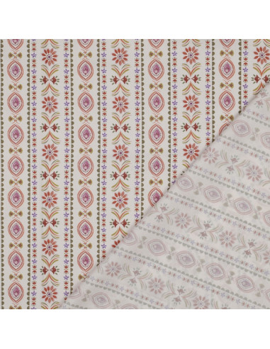 Tessuto popeline di cotone - Juliette fondo écru