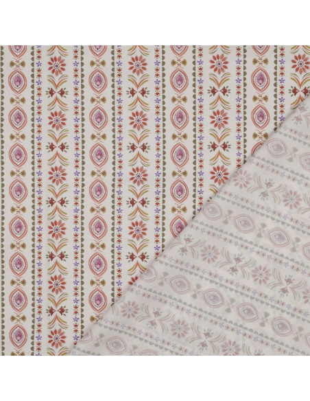 Tessuto popeline di cotone - Juliette fondo écru