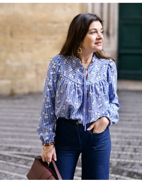 Modello di camice-abito Zélie - Clématisse Pattern