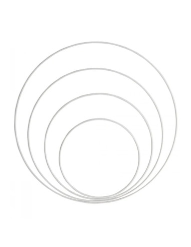 Anello in metallo bianco per acchiappasogni