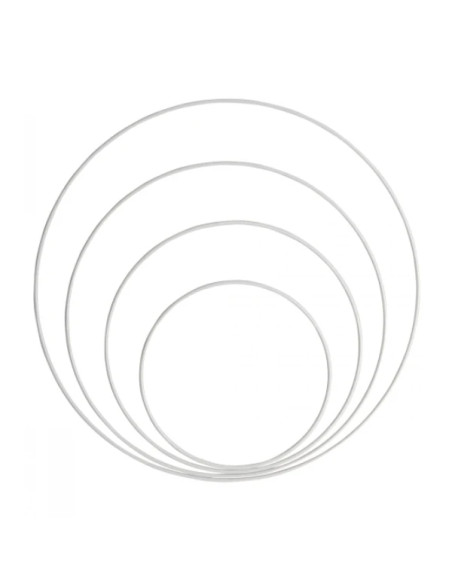 Anello in metallo bianco per acchiappasogni