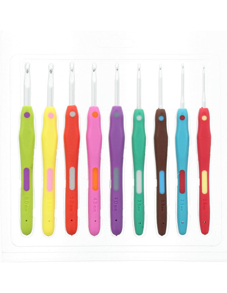Set di 9 uncinetti ergonomici Rascol