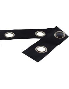 Fascia con occhielli canna di fucile - Nero
