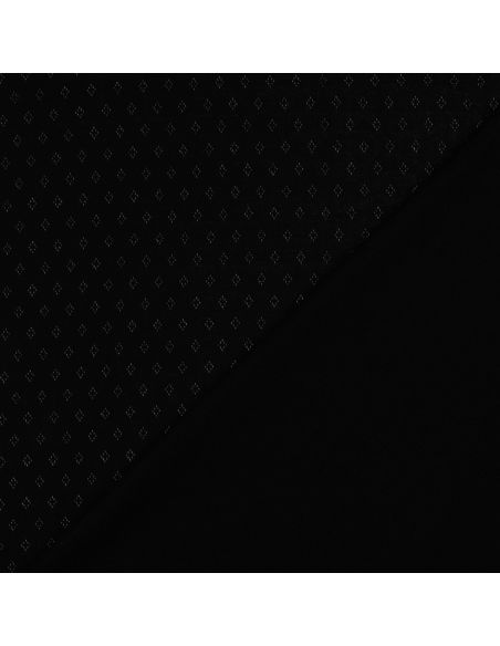 Tessuto jersey a maglia traforata - Nero