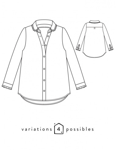 Modello di camicia Liseron - Atelier Scämmit