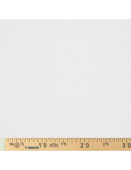 Tessuto jersey a maglia pointelle - Bianco