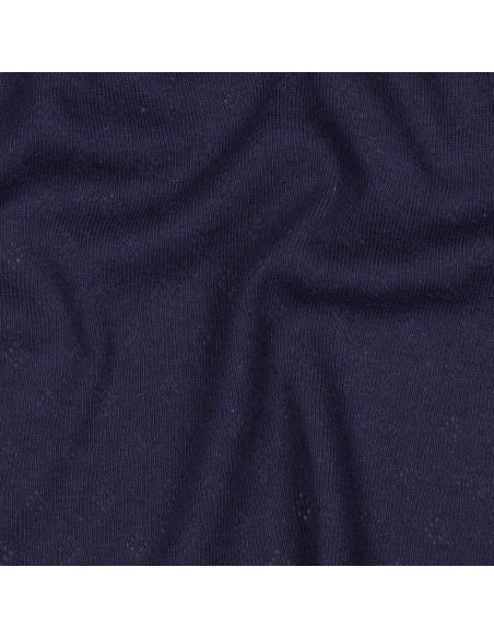 Tessuto jersey a maglia traforata - Blu marino