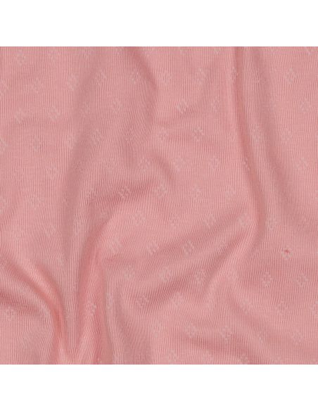 Tessuto jersey a maglia traforata - Rosa