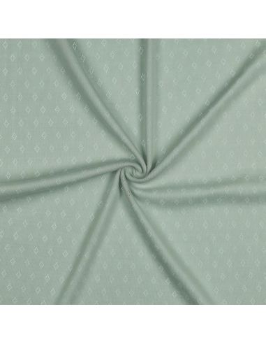 Tessuto jersey a maglia pointelle - Menta