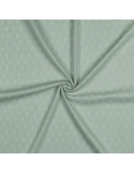 Tessuto jersey a maglia pointelle - Menta