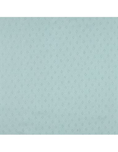 Tessuto jersey a maglia pointelle - Azzurro chiaro