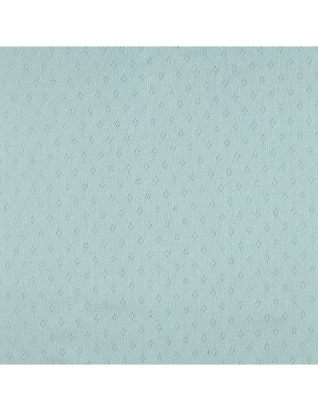 Tessuto jersey a maglia pointelle - Azzurro chiaro