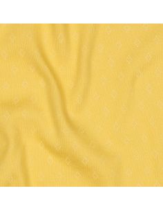 Tessuto jersey a maglia traforata - Giallo chiaro