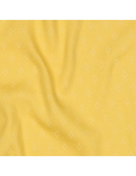 Tessuto jersey a maglia traforata - Giallo chiaro