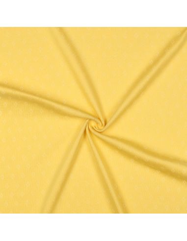 Tessuto jersey a maglia traforata - Giallo chiaro