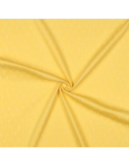 Tessuto jersey a maglia traforata - Giallo chiaro