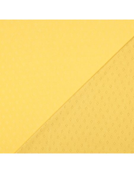 Tessuto jersey a maglia traforata - Giallo chiaro