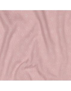Tessuto jersey a maglia pointelle - Rosa antico