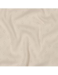 Tessuto jersey a maglia pointelle - Beige